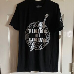 How To Train Your Dragon Viking Tee NWT Black Graphic Shirt Medium
